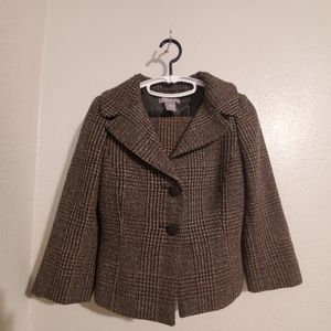 skirt suit talbots blazer size 0p skirt size 4